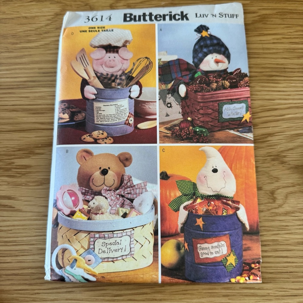 Butterick Craft Pattern with Pink Pig Design